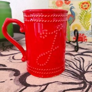 Monogrammed "L" Food Network Coffee Cup, Red